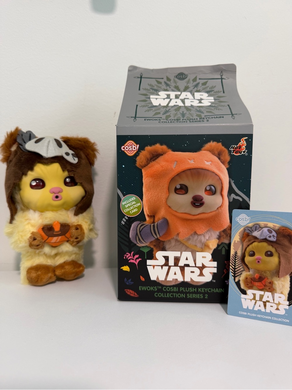 Star Wars Ewoks Cosbi Plush Keychain Collection Series 2 Logray Disney Parks